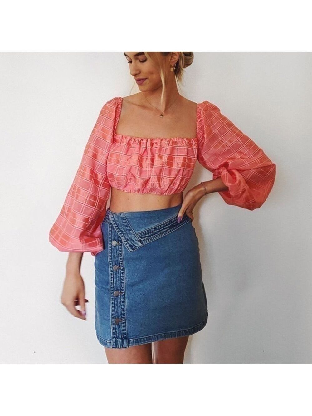 NEW The Fifth Label Offshore Denim Mini Skirt S